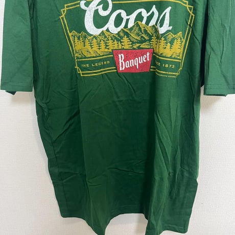 クアーズ　coors アメリカ　ビール　ロゴ　企業　Tシャツ　L