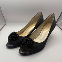 23区 / パールモチーフ オープントゥパンプス 23cm