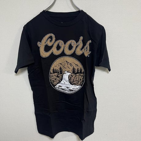 クアーズ　coors アメリカ　ビール　ロゴ　企業　Tシャツ　S