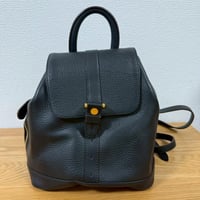 クレージュ 2wayミニリュック バックパック レザー ブラック 金金具