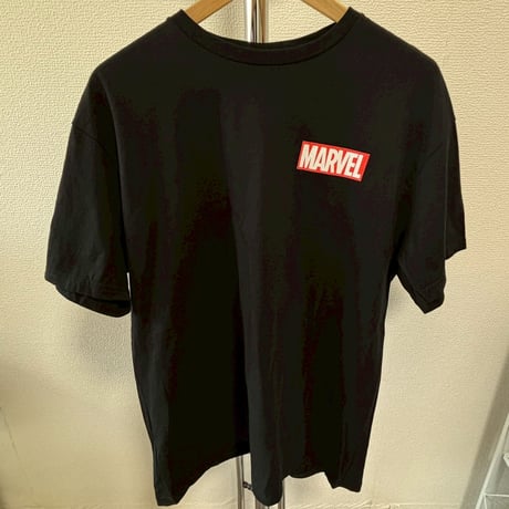 【バックプリント】MARVEL スパイダーマン Tシャツ コミック柄 黒