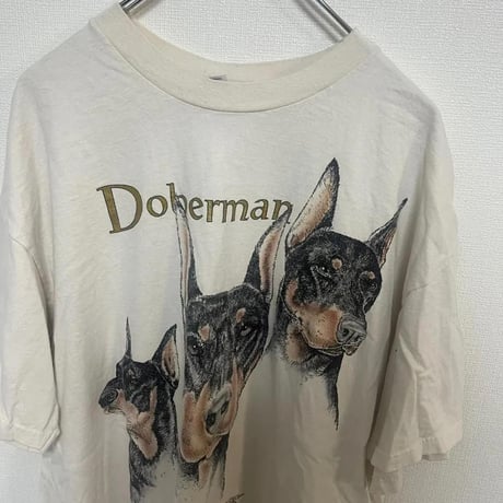 【希少】Hanes ヘインズ ドーベルマン アニマルTシャツ XL