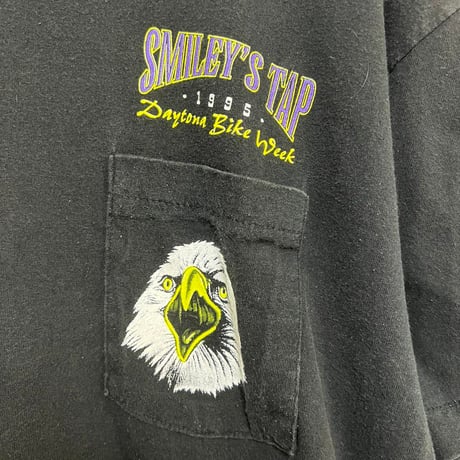 90's USA製 両面プリントTシャツ 古着　丸胴　シングルステッチ　L