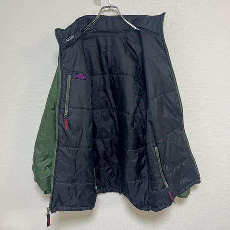 KATIN リバーシブル ダウン ジャケット グリーン ブラック 2way
