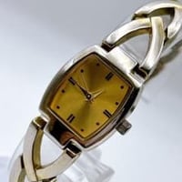 FRAMMENTO CUORE（フラメント・クオーレ） ヴィンテージ レディース腕時計 スクエア ゴールド クォーツ 日本製 電池交換済 USED