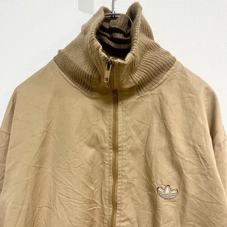addidas アディダス ジップアップ トラックジャケット ベージュ