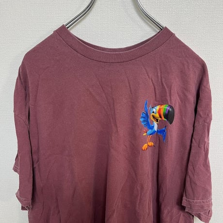 ケラノバ ケロッグス パープル Tシャツ バード 鳥 キャラクター XL
