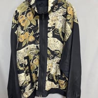 ACTIVE ELEMENTS シルクブルゾン 古着 ヴィンテージ L