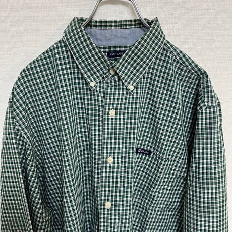 CHAPS チェックシャツ　グリーン　XL 古着　ボタンダウン