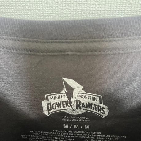 パワーレンジャー　Tシャツ　グレー　半袖　戦隊　ヒーロー