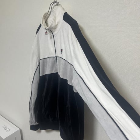 フィラ ＦIＬＡ トラックジャケット ベロア ジャージ XL ホワイト