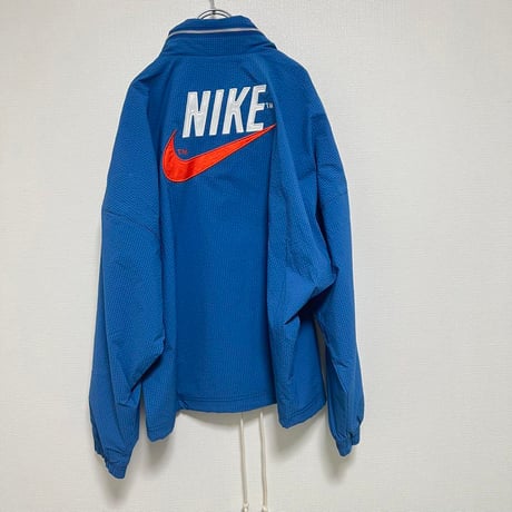 NIKE ナイキ　刺繍ロゴ　ナイロンジャケット　フード収納　XL