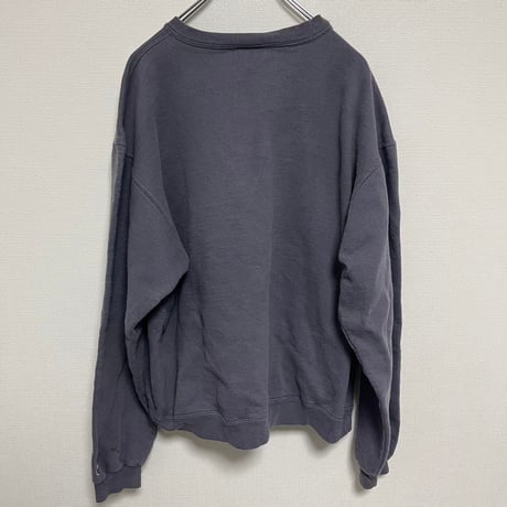 チャンピオン　スウェット　XL グレー　刺繍ロゴ　古着