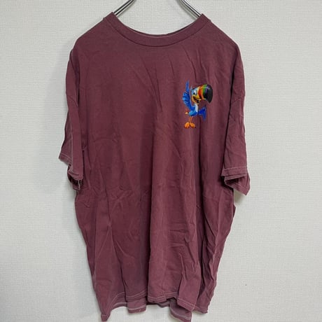 ケラノバ ケロッグス パープル Tシャツ バード 鳥 キャラクター XL