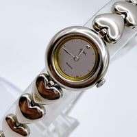 SEIKO ALBA（セイコー アルバ） ヴィンテージ レディース腕時計 ハートリンク シルバー クォーツ 電池交換済 USED
