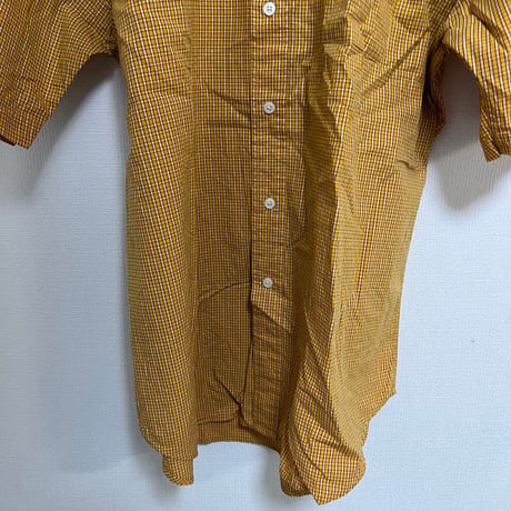 NAUTICA イエロー　チェックシャツ　古着　XL