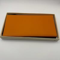 オレンジカラー レザー 長財布