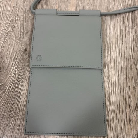 Google スマホショルダーバッグ グレー スマホポーチ