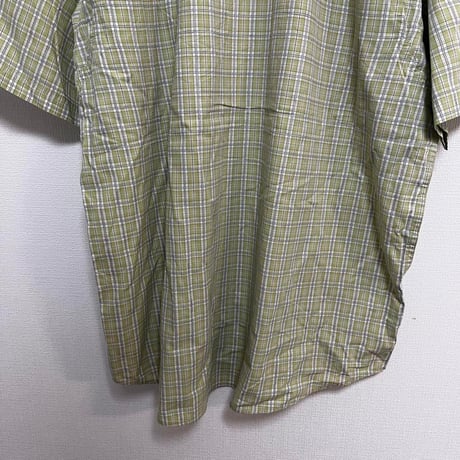 コロンビア　columbia チェックシャツ　ライトグリーン　XL 古着