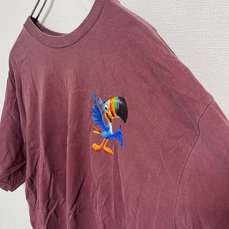ケラノバ ケロッグス パープル Tシャツ バード 鳥 キャラクター XL