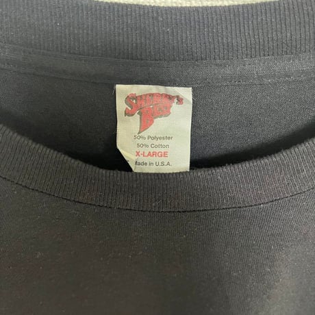 THE ALAMO ひび割れプリントTシャツ　古着　XL USA製