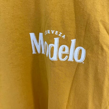 Modelo モデロ ビール 企業 Tシャツ メキシコ バックプリント 丸胴 M