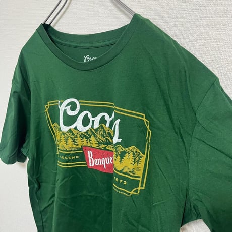 クアーズ　coors アメリカ　ビール　ロゴ　企業　Tシャツ　L