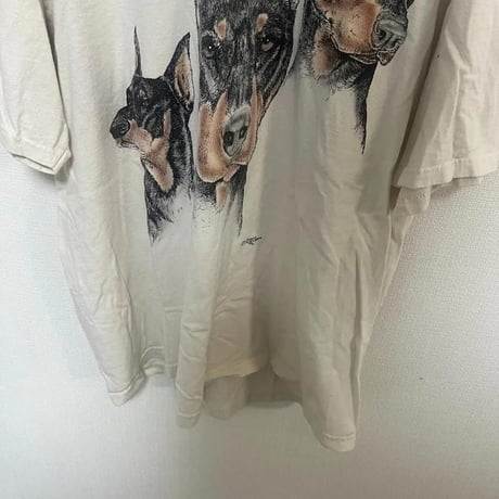 【希少】Hanes ヘインズ ドーベルマン アニマルTシャツ XL