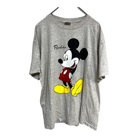 DELTA デルタ　ミッキー　Tシャツ　ライトグレー　L 古着　ディズニー