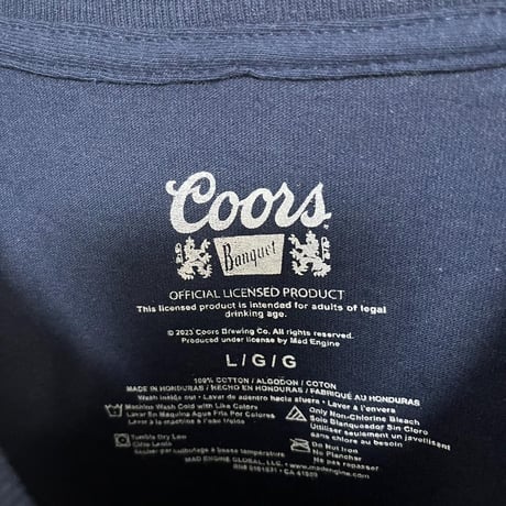 クアーズ coors アメリカ ビール ロゴ 企業 Tシャツ
