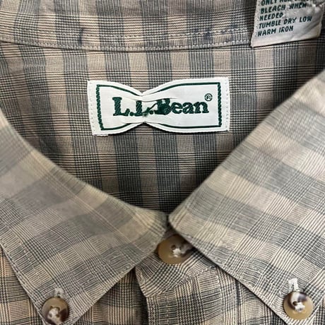 L.L.bean ボタンダウンボーダーシャツ　半袖　古着