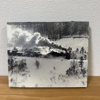 C58機関車 雪の峠 鉄道写真
