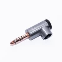 【無めっき】4.4mmバランス接続プラグ OFC L型ラージ-NBP1-14-020GM