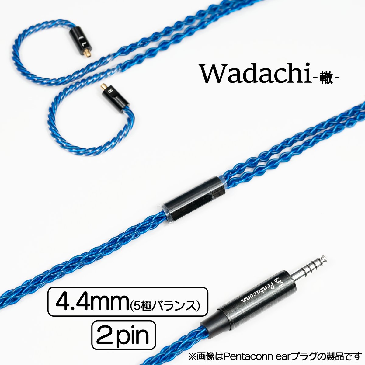 Obsidjan GeN2 Pentacon ear-4.4mm ケーブル Wadachi】 4.4mm（5極）-2Pin PRU01-44-2p | Pentacon