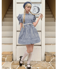 1980s stripe mini dress