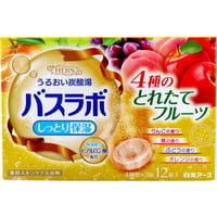 100-01-10 HERSバスラボ 薬用入浴剤 4種のとれたてフルーツ 45g×12錠入