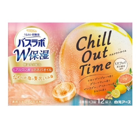 100-01-07 HERSバスラボ 薬用入浴剤 W保湿 チルアウトタイム 45g×12錠入