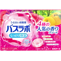 100-01-12 HERSバスラボ 薬用入浴剤 4種の人気の香りアソート 45g×12錠入