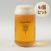Vihta Beer 缶型グラス 473ml（4個セット）