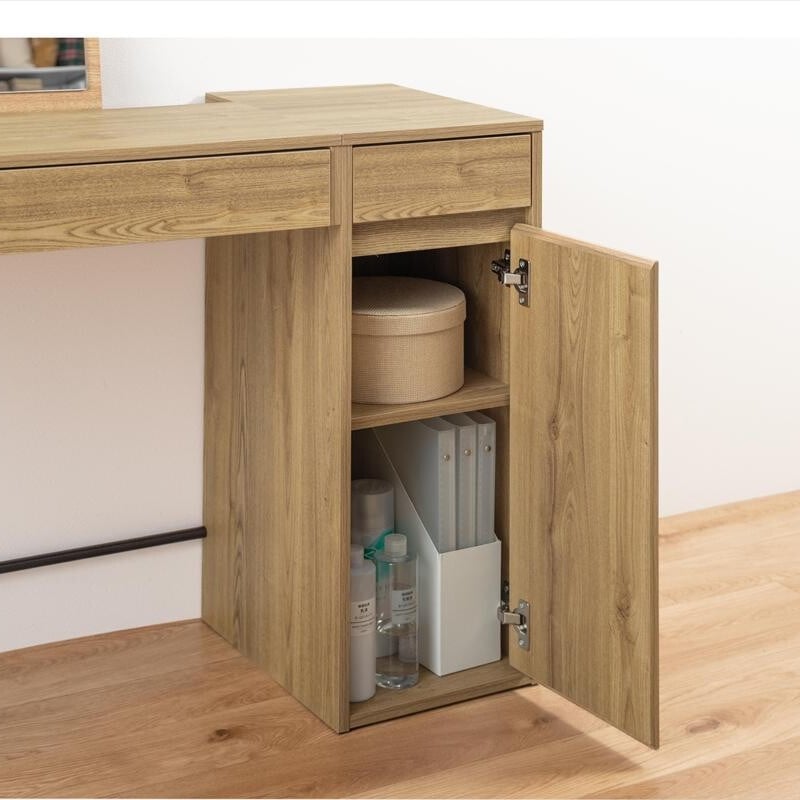 2点セット】幅100cm ミラー付きドレッサー+チェア【送料無料】 | NOIR