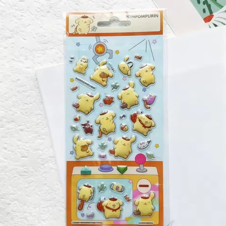 ［中国ライセンス/並行輸入品］【2/6再販開始】キャラクター・3Dステッカー（全4種）