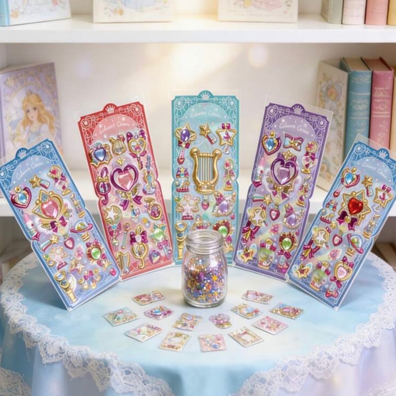 1/19販売開始】虹色の魔法のジェム3Dステッカー（全4種） | NOIR BLANC