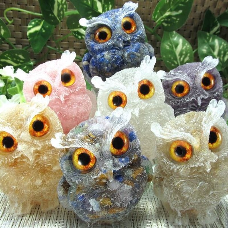 フクロウ型オルゴナイト | NOIR BLANC