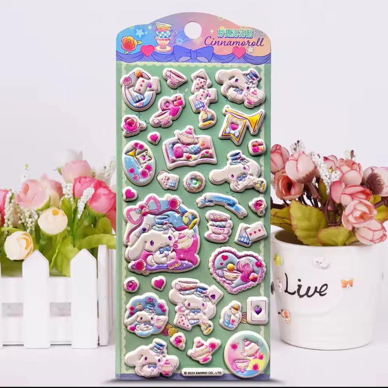 礼賛ステッカー3点セット【31日までセール】 1月中旬入荷予定】キャラクター・厚手3Dステッカー（全4種/ランダム1PC