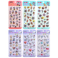 ［正規品］【2/25販売開始】☆Snoopy/Tom&Jerry/Mickeyキャラクター　ぷくぷく立体シール