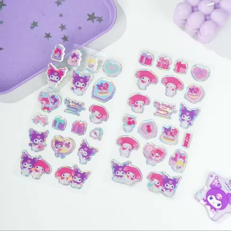 3D ステッカー かわいいキャラクター 1/15販売開始】キャラクター・3Dステッカー（ランダム1PC） | NOIR BLANC