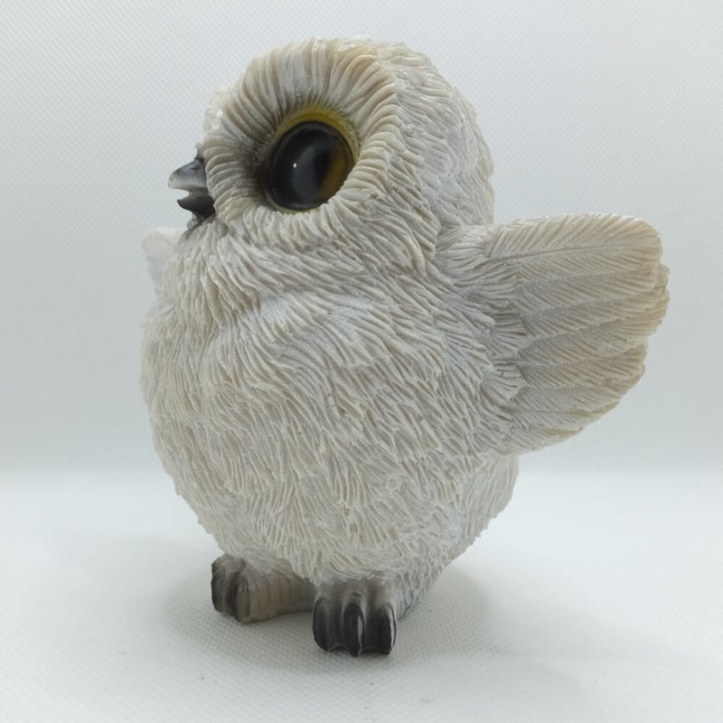 ポリ羽張りフクロウ置物 | NOIR BLANC