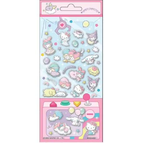 ［中国ライセンス/並行輸入品］【2/6再販開始】キャラクター・3Dステッカー（全4種）