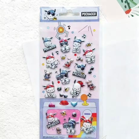 ［中国ライセンス/並行輸入品］【2/6再販開始】キャラクター・3Dステッカー（全4種）