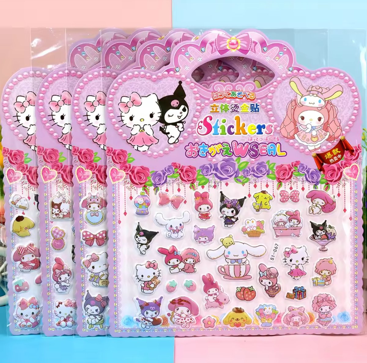 キャラクター・特大3Dシール（ランダム1PC） | NOIR BLANC